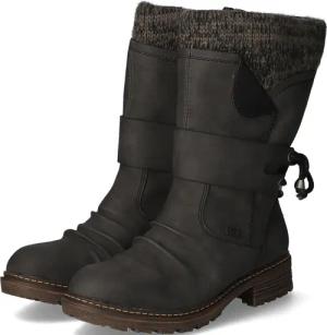 Rieker Winterstiefeletten für Damen - Gr. 38 - grau - Synthetik