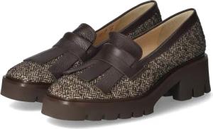 Brunate Slipper MORO für Damen - Gr. 43 - braun - Textil,Leder & Textil