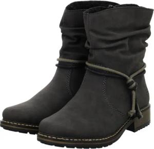 Rieker Stiefeletten für Damen im SALE - Gr. 41 - grau - Synthetik / Kunststoff