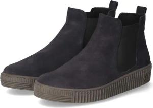 Gabor Chelsea Boots für Damen - Gr. 37,5 - blau - Rauleder