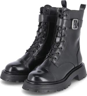 Tamaris Biker Boots für Damen im SALE - Gr. 37 - schwarz - Kunstleder