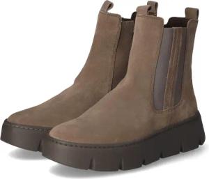 Gabor Chelsea Boots für Damen - Gr. 37,5 - grau - Leder,Rauleder