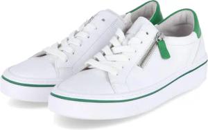 Gabor Low Sneaker für Damen im SALE - Gr. 44 - weiß - Glattleder