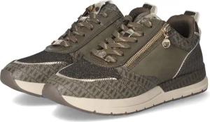 Tamaris Low Sneaker für Damen - Gr. 39 - grün - Textil & Synthetik