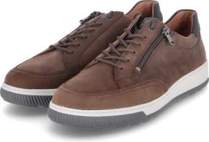 Waldläufer Low Sneaker H-DAVID für Herren - Gr. 8 - braun - Rauleder