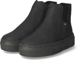 Rieker Chelsea Boots für Damen im SALE - Gr. 43 - schwarz - Kunstleder
