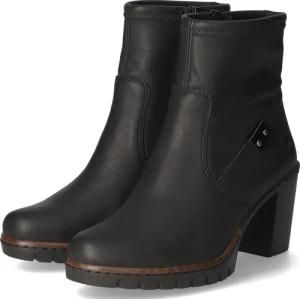 Rieker Stiefeletten für Damen im SALE - Gr. 40 - schwarz - Kunstleder