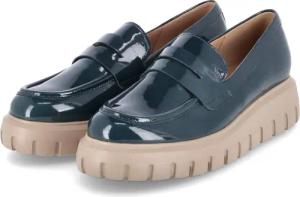 Gabor Slipper für Damen - Gr. 39 - grün - Lackleder