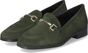Tamaris Loafer für Damen - Gr. 37 - grün - Rauleder