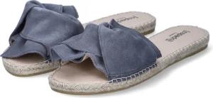 Espadrij Pantoletten PLAGE BOUCLE für Damen - Gr. 41 - grau - Rauleder