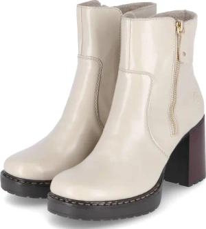 Rieker Stiefeletten für Damen im SALE - Gr. 40 - beige - Kunstleder
