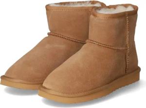 Piece of Mind Winterstiefeletten für Damen - Gr. 38 - braun - Leder,Rauleder
