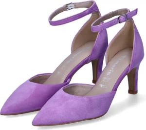 Tamaris Spangenpumps für Damen - Gr. 39 - lila - Leder