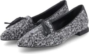 Kaerlek Ballerinas für Damen - Gr. 36 - grau - Textil,Leder & Textil