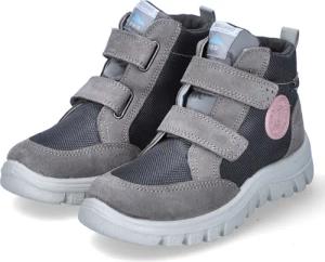 Naturino Klettstiefeletten für Mädchen im SALE - Gr. 29 - grau - Textil & Synthetik