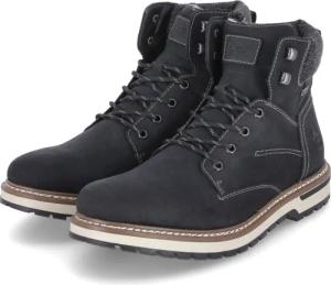 Rieker Winterboots für Herren - Gr. 44 - schwarz - Kunstleder