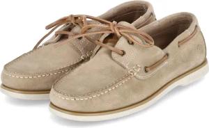 Lumberjack Bootsschuhe NAVIGATOR für Herren im SALE - Gr. 41 - beige - Rauleder
