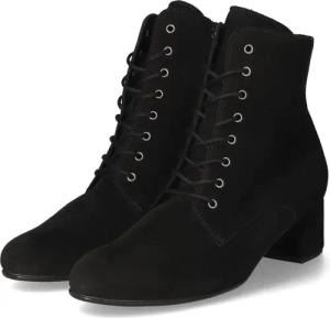 Gabor Schnürstiefeletten für Damen im SALE - Gr. 44 - schwarz - Rauleder