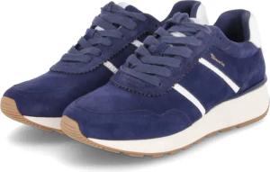 Tamaris Low Sneaker für Damen - Gr. 36 - blau - Leder und Synthetik