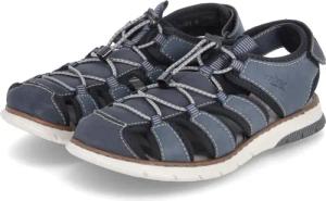 Rieker Sandalen für Herren - Gr. 42 - blau - Synthetik