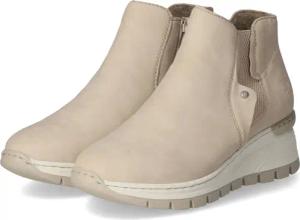 Rieker Stiefeletten für Damen im SALE - Gr. 39 - beige - Kunstleder