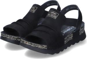Rieker Sandalen für Damen - Gr. 41 - schwarz - Leder