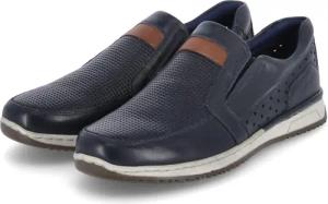 Sioux Slipper CAYHALL für Herren - Gr. 43 - blau - Leder
