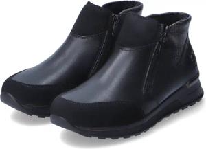 Rieker Stiefeletten für Damen - Gr. 43 - schwarz - Leder und Synthetik