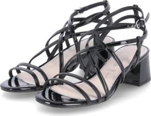 Buffalo Sandaletten LILLY CAGE für Damen im SALE - Gr. 37 - schwarz - Synthetik