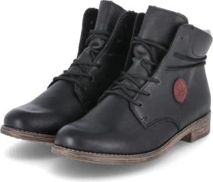 Rieker Stiefeletten für Damen - Gr. 39 - schwarz - Kunstleder