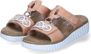 Rieker Pantoletten für Damen - Gr. 40 - orange - Synthetik