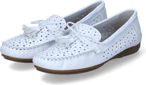 Rieker Slipper für Damen - Gr. 41 - weiß - Leder