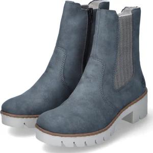 Rieker Chelsea Boots für Damen im SALE - Gr. 40 - blau - Kunstleder