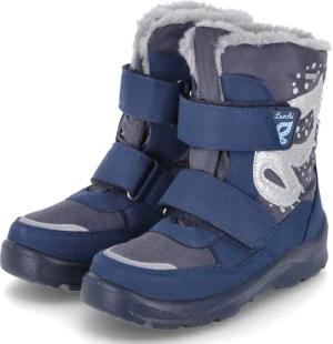 Lurchi Winterstiefel KIOKO für Mädchen - Gr. 28 - blau - Textil & Synthetik