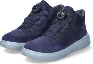 Superfit High Sneaker COSMO für Jungen im SALE - Gr. 33 - blau - Rauleder
