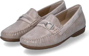Sioux Mokassins CORTIZIA für Damen - Gr. 6 - beige - Rauleder