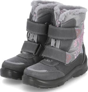 Lurchi Winterstiefeletten KARLI für Mädchen im SALE - Gr. 27 - grau - Textil & Synthetik