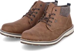 Rieker Winterboots für Herren - Gr. 45 - braun - Kunstleder