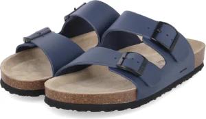 Josef Seibel Pantoletten JOSEF 01 für Herren - Gr. 47 - blau - Leder