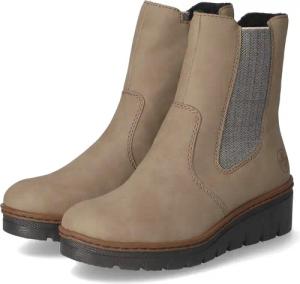 Rieker Chelsea Boots für Damen - Gr. 42 - beige - Kunstleder