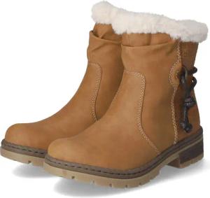 Rieker Winterstiefeletten für Damen - Gr. 42 - braun - Kunstleder