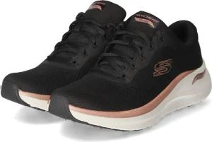 Skechers Low Skechers GLOW THE DISTANCE für Damen - Gr. 37 - schwarz - Textil