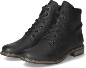 Rieker Schnürstiefeletten für Damen im SALE - Gr. 40 - schwarz - Kunstleder
