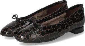 Brunate Ballerinas für Damen - Gr. 37 - schwarz - Lackleder