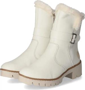 Rieker Winterstiefeletten für Damen im SALE - Gr. 42 - weiß - Kunstleder