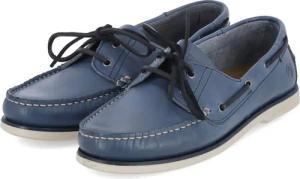 Lumberjack Bootsschuhe NAVIGATOR für Herren im SALE - Gr. 43 - blau - Glattleder