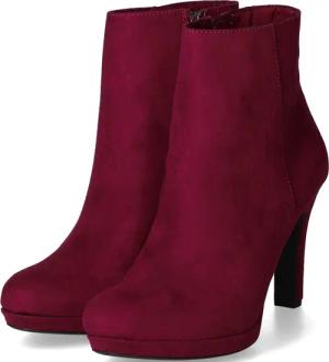 Tamaris Stiefeletten für Damen im SALE - Gr. 38 - rot - Textil