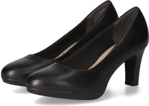 Tamaris Pumps für Damen - Gr. 41 - schwarz - Glattleder
