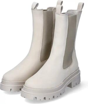 Tamaris Chelsea Boots für Damen im SALE - Gr. 41 - beige - Rauleder