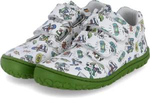 Lurchi Klettschuhe NOAH BAREFOOT für Jungen - Gr. 26 - weiß - Leder